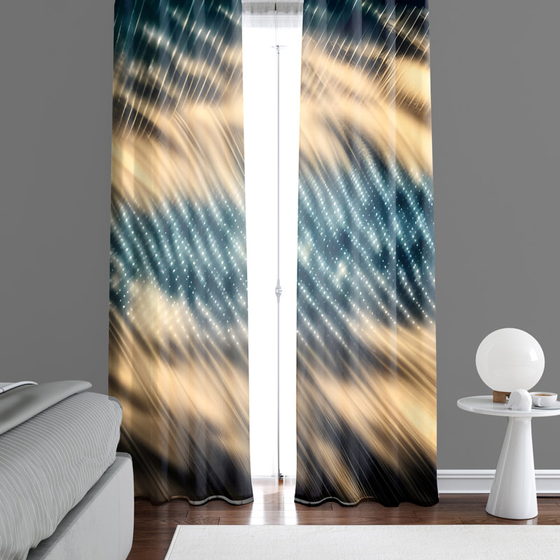 Paire de rideaux semi-transparents en polyester Albrey, L 20 po x L 61 po