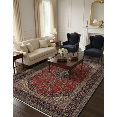 One-of-a-Kind Red Traditional 9X14 Oriental Area Rug