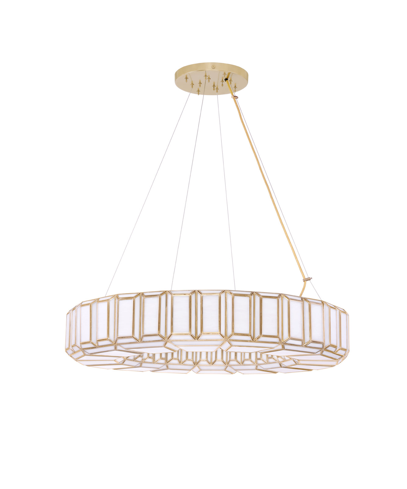 Belmont 12 Light Chandelier in Brass