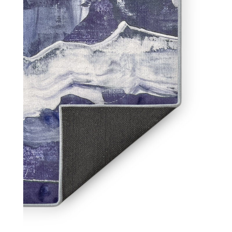 Tapis en polyester tissé à la machine, Rectangle 3 pi x 5 pi