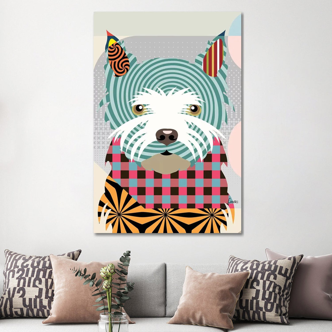 West Highland Terrier by Lanre Studio - Wrapped Canvas Gallery-Wrapped Canvas Giclée
