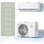Mini thermopompe à deux zones 28 000 BTU 20 SEER2, système inverseur WiFi 12k + 12k, 208-230V, condensateur préchargé pour la maison, le bureau