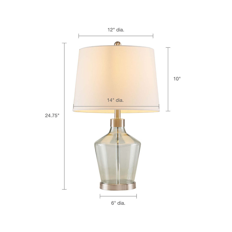 Henn Angular Glass Table Lamp
