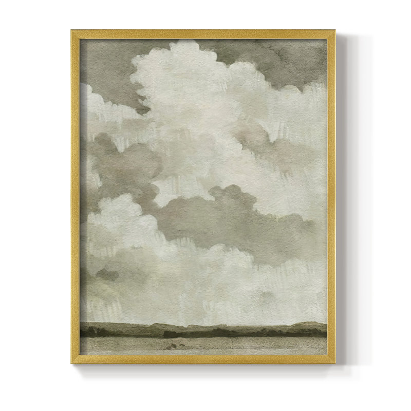 «Big Dark Sky II», reproduction encadrée - bois massif, H 20 po x l 16 po