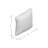 Housse et insert de coussin carré en coton Kettle Grove
