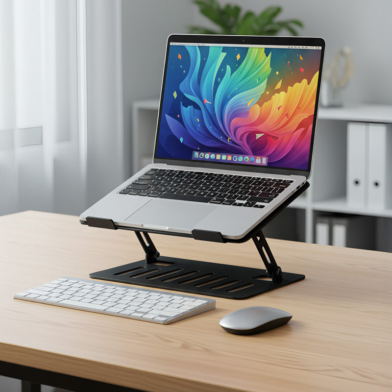 Steel Computer Desk, Black