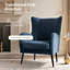 Ebbert 29.25"W Transitional Chenille Wingback Armchair with Nailhead Trim-131181426
