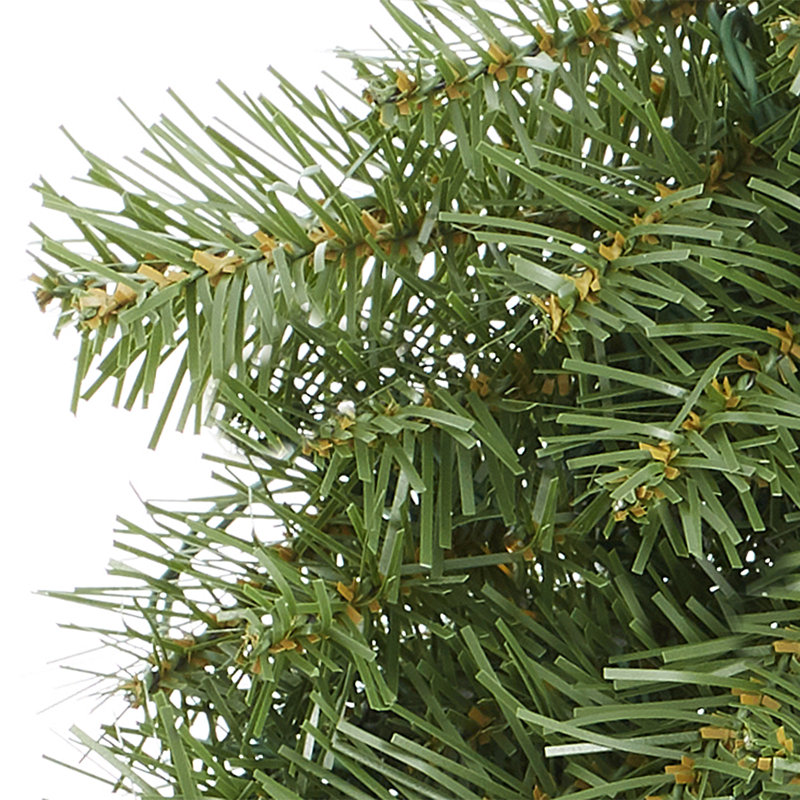 24-Inch Green Pine Artificial Christmas Wreath for Front Door