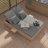 Outdoor Double Sunbed, Wicker Rattan Patio Reclining Chairs-1209481776