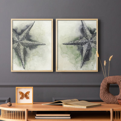 Found Starfish I-Premium Framed Print -Ready to Hang - No Nails Required - No Nails Required
