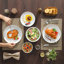 24-Piece Porcelain China Dinnerware Set, Service For 6-1003295763