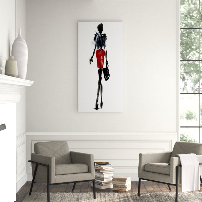 A La Mode V Painting by Emma Brooks, Outdoor, 60" H x 30" W