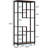 Open Display Rack,Farmhouse Bookshelf,Versatile Storage Bookcase