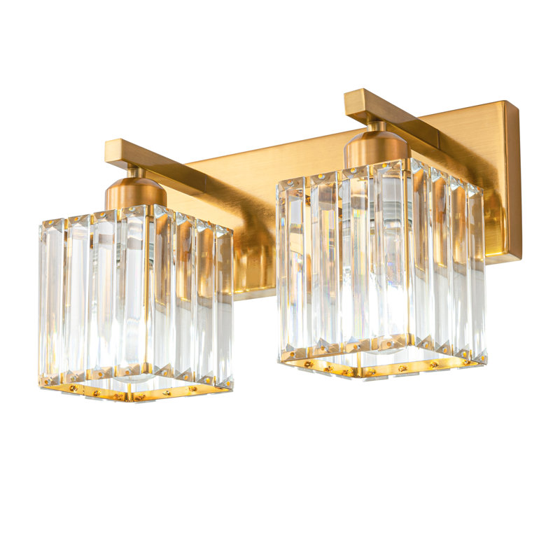 Lanceton Dimmable Vanity Light, Gold, 2 Lights