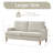 Transitional Modern Upholstered Loveseat with Square Arms – Plush 2-Seater Sofa, Perfect for Small Spaces-902204783