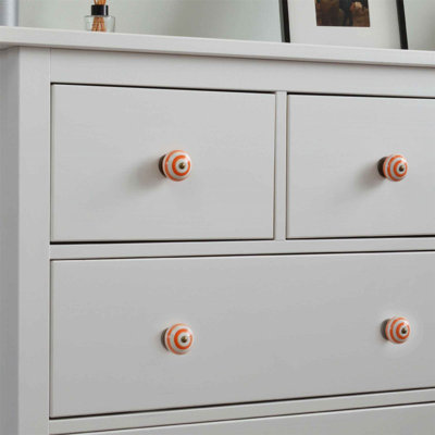 Nicola Spring - Round Ceramic Cabinet Knobs - 6 Colours