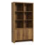 Bibliothèque de 59,3 po de hauteur avec armoire de rangement-1787023565