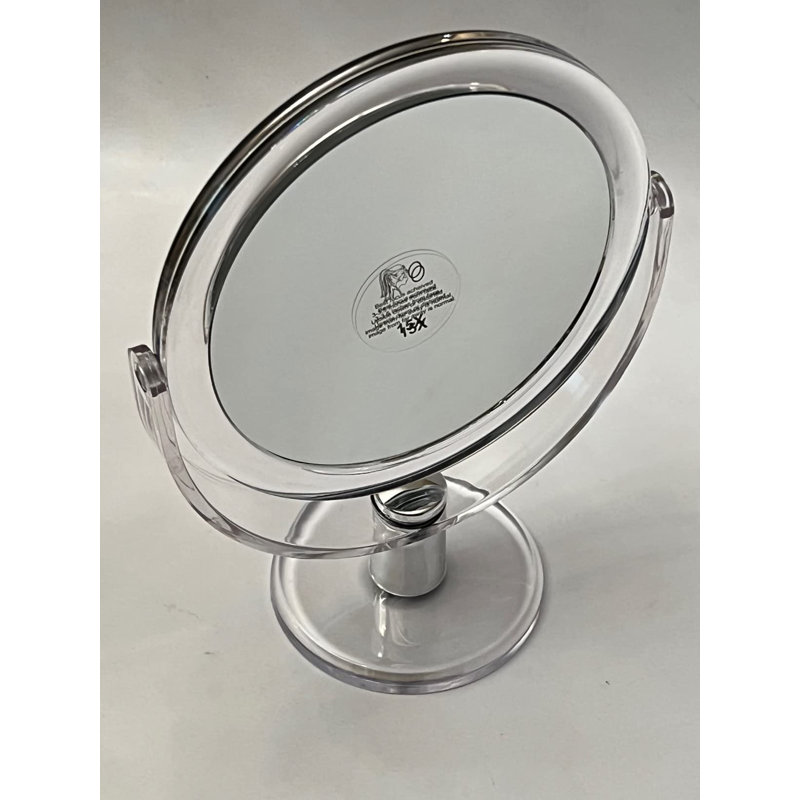 Double Sided 360 Degree Swivel Magnifying Mirror Portable Table Counter top Mirror