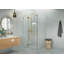 Halo 41 in. x 40 in. x 78 in. 90-degree Fully Frameless Glass Hinged Shower Enclosure-267668922
