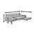 Emerie Posh Corner 96.06" Upholstered Sectional-97430054-97430052