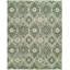 Kurz Damask Area Rug in Green-1089352594