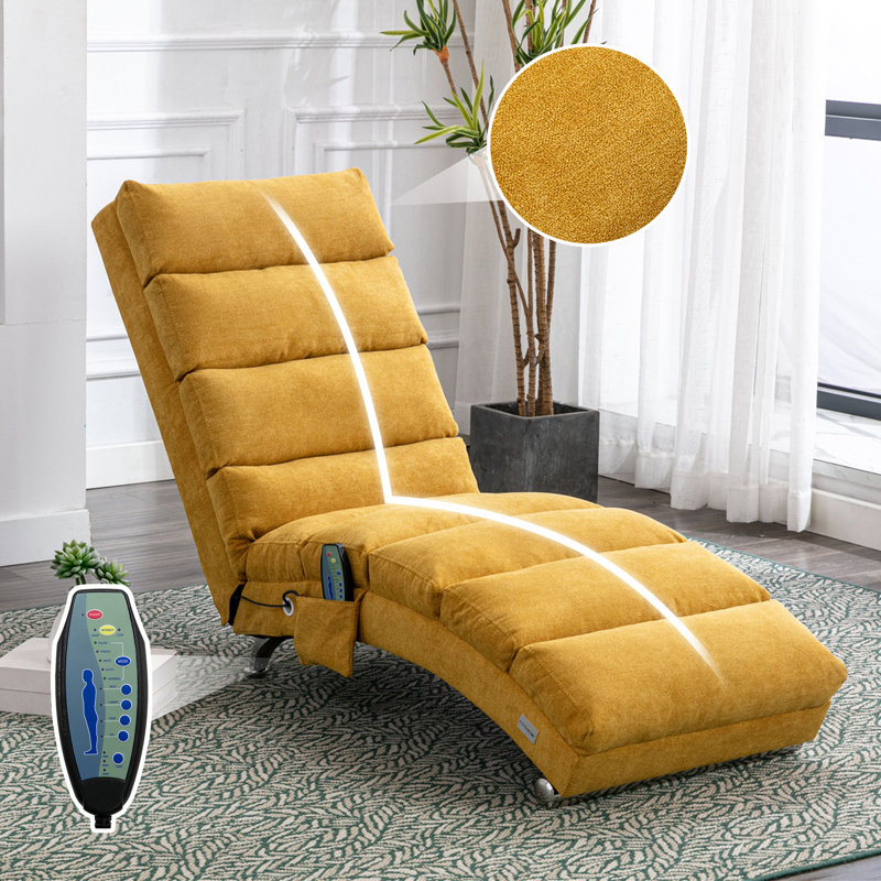 Upholstered Armless, Yellow