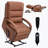 Power Lift Recliner Chair with Dual Motor and Heat Massage for Comfort and Support Up to 350 LBS-1557756616
