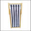 chaise longue populus en bois rayée bleue large bleu rayé (couleur: bleu foncé)