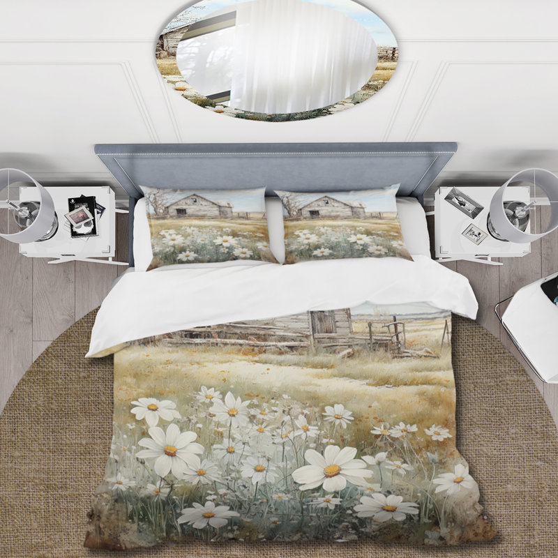Ensemble de housse de couette en microfibre / polyester Farmhouse Quiet Retreat II Bedding