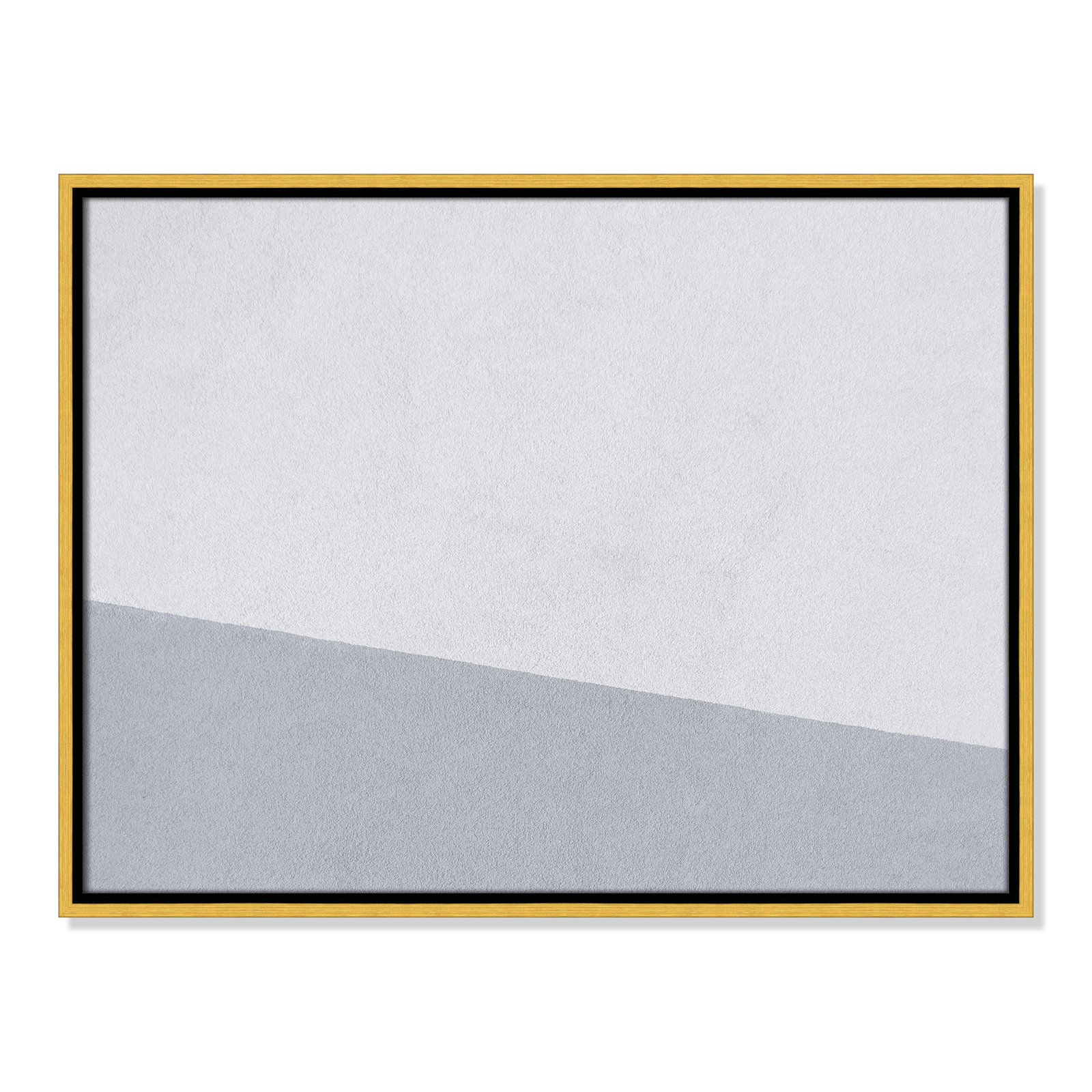 Dominic "Abstract Blues" Print, 19.5" H x 25.5" W x 2" D, Gold Framed Canvas