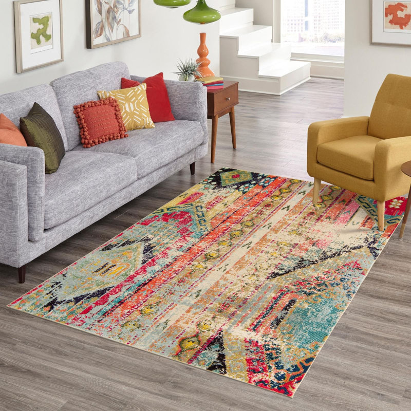 Tapis beige Sierra, Octogone 5 pi