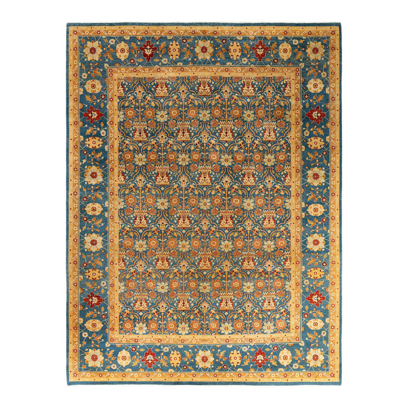 Mindil One-of-a-Kind 9' 1" X 11' 10" Hand Knotted Area Rug