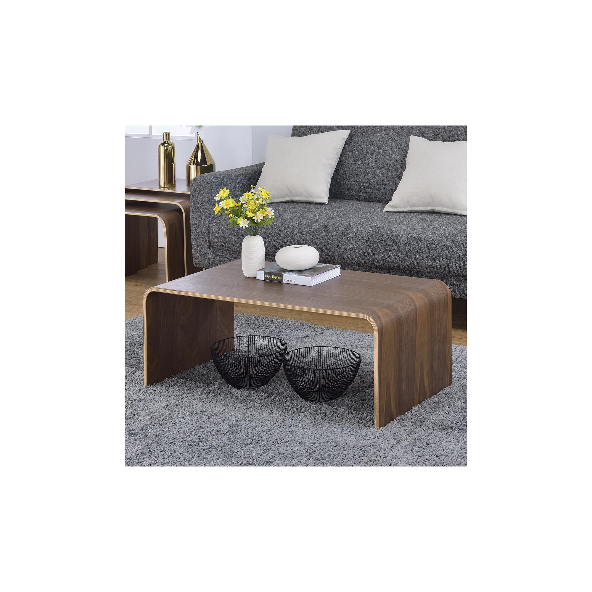 Trisler Coffee Table, Walnut