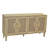 59.84"Elegant Vintage 4-Door Cabinet With Linen Decorated Doors