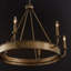  Lustre en roue de chariot 12 lumières Mystic Lustre-1329650520
