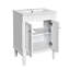 Armoire de meuble-lavabo simple 24 po avec lavabo de comptoir et grandes tablettes de rangement à 2 niveaux-2140805774-2141138965