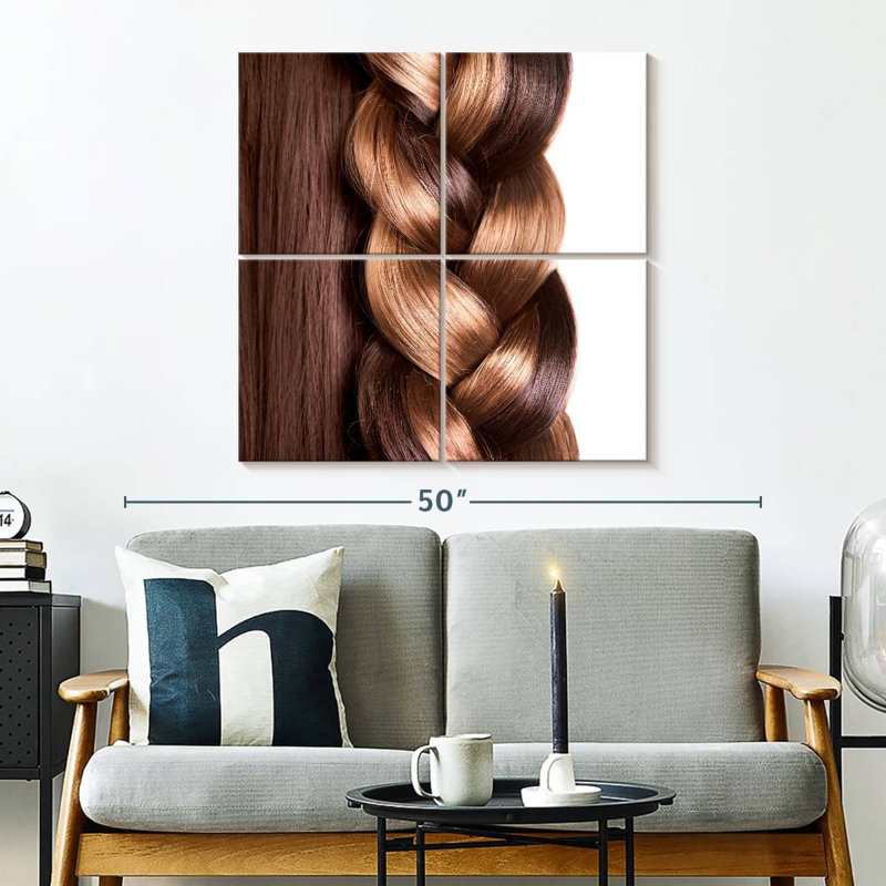 Hair Braid, 32" H x 32" W