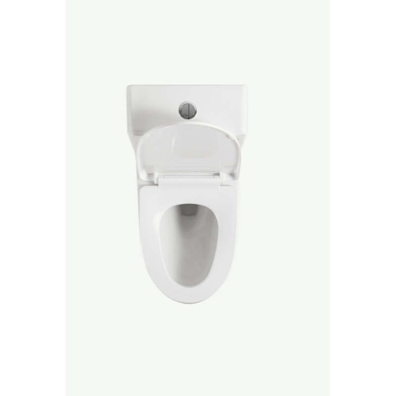 Toilette monobloc 1,1 / 1,6 GPF allongée à hauteur de confort très grande, certifiée CUPC, certifié Watersense, céramique, couleur blanche, siège à fermeture en douceur