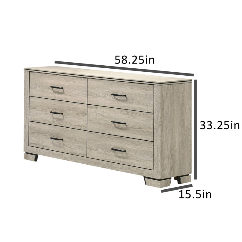 Commode double Rustic Farmhouse, Grège
