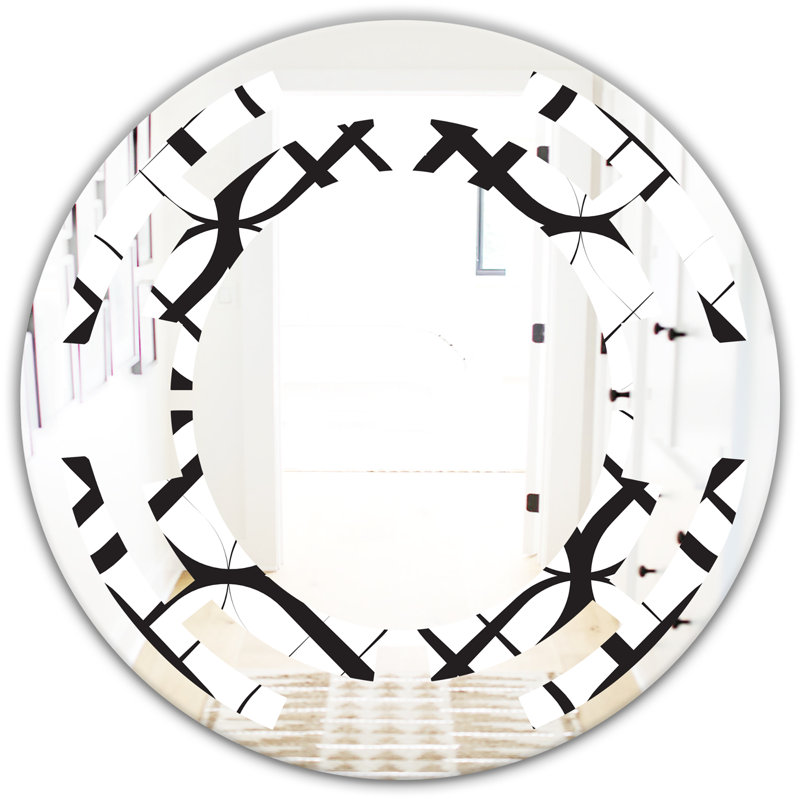 Miroir mural moderne sans cadre monochrome III, H 23,6 po x l 23,6 po