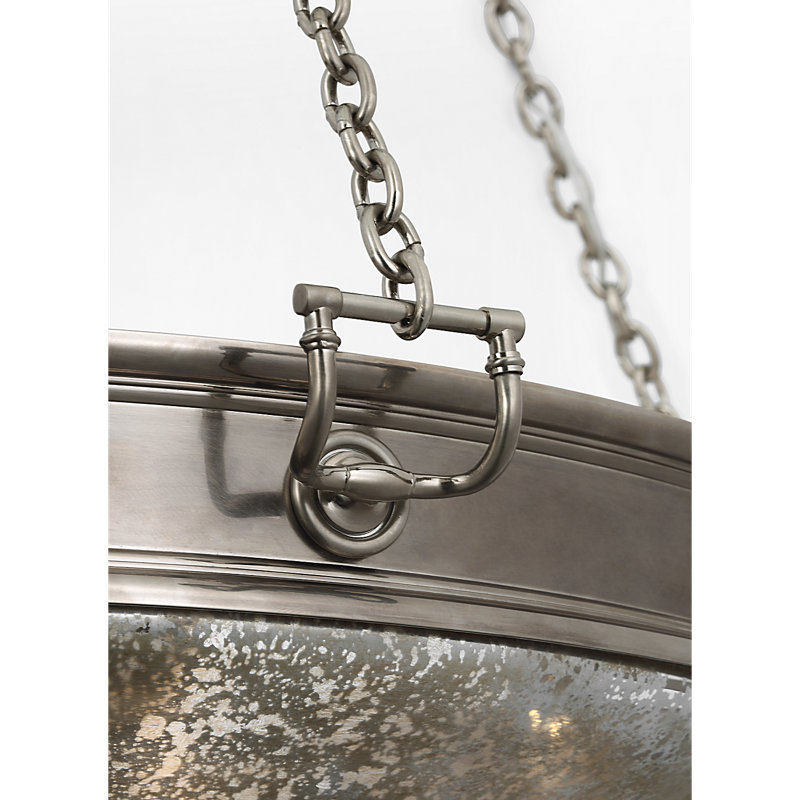 Quinn 28" Chandelier by Marie Flanigan, 6 Lights, Pewter