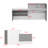 86.6'' W Rectangular Reception Desk With Open Shelves