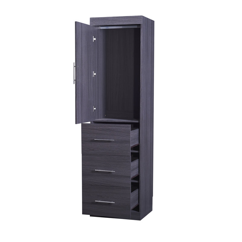 Lit escamotable avec garde-robe et tiroirs Murphy, Lit simple