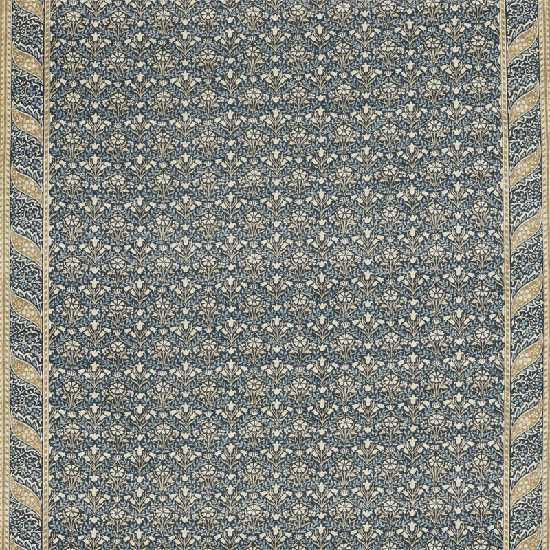 Bellflowers Fabric, Indigo/Sage