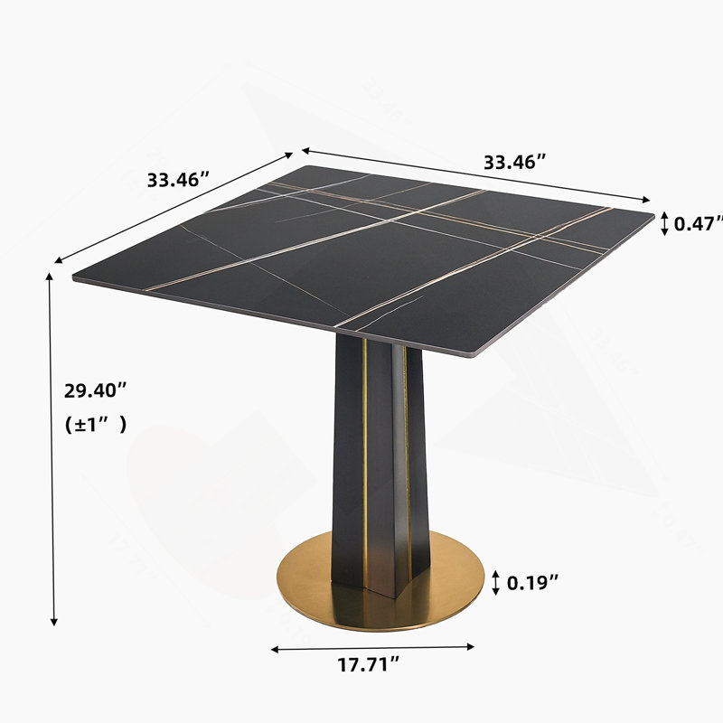 Table de Négociation Modern Modern, Noir