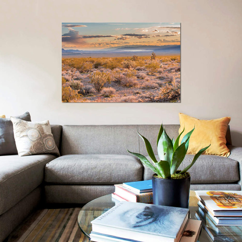 « désert, lake mead, butte doré national, nevada », impression sur toile, H 18 po x l 26 po x P 1,5 po, Toile tendue