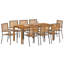 8 - Person Patio Dining Set Rectangular Table with Cushions Included