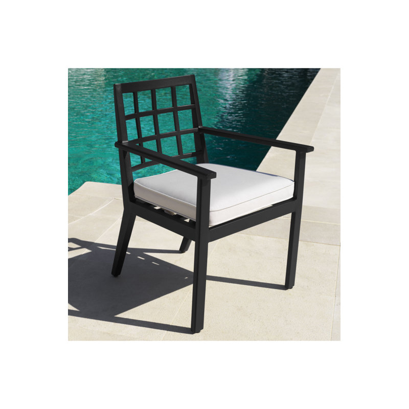 Cap-Ferrat Outdoor Dining Armchair, Black