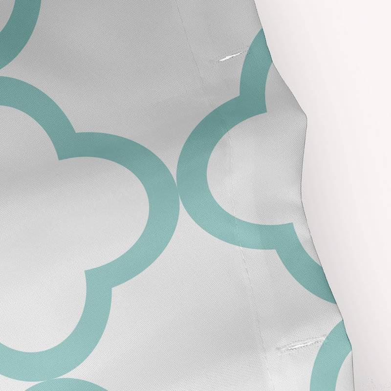 Express Line Geometric Print Single Shower Curtain, Seed