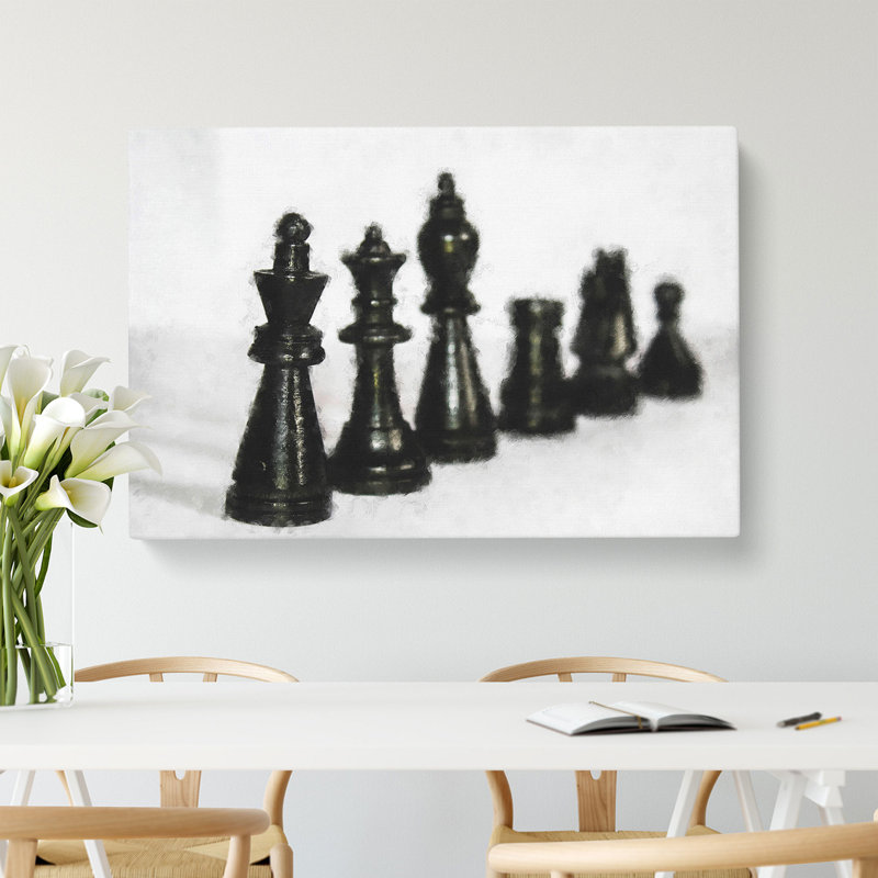 Chess Pieces Vol.1 - Wrapped Canvas, 50cm H x 76cm W x 3cm D